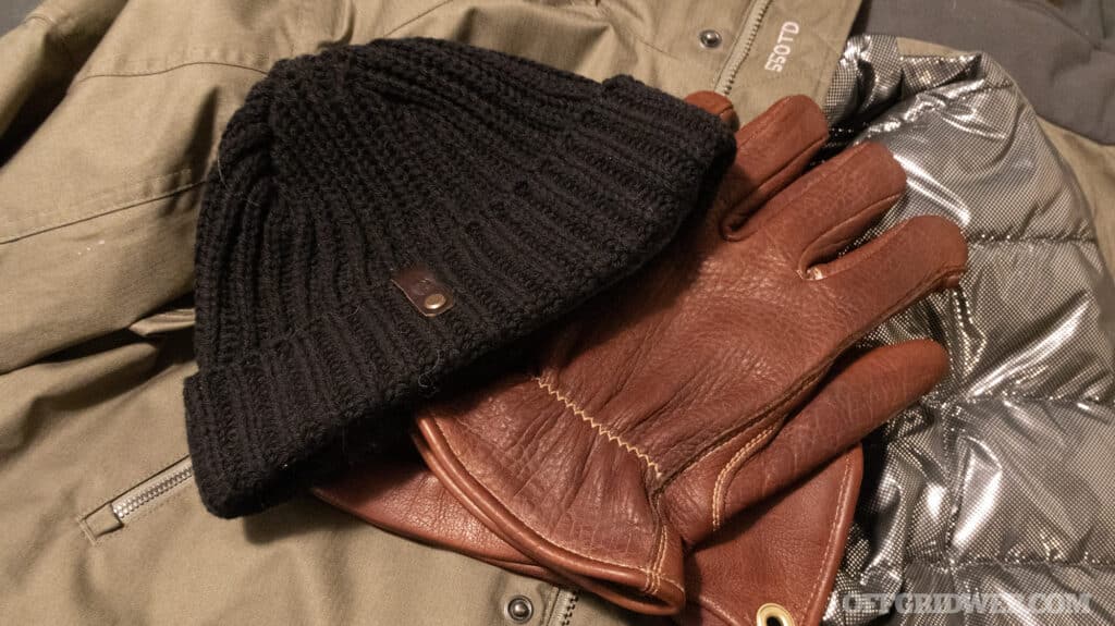 Having an insulated water-resistant coat or parka, a wool hat, and insulated water-resistant gloves will help retain more body heat for longer periods of time and help prevent hypothermia.