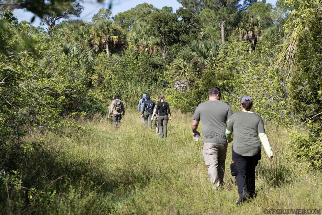 This overgrown orange grove is full of wildlife and human activity. Perfect for a day of honing tracking skills.