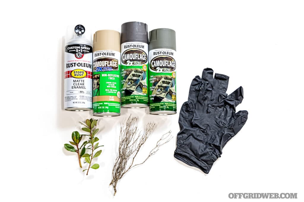 Paint and supplies for Remington 1100 Tactical shotgun build