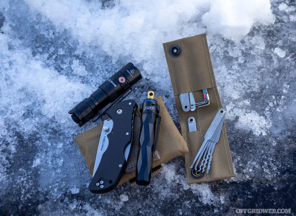 ASP Defender Pepper Spray and DECON with gear