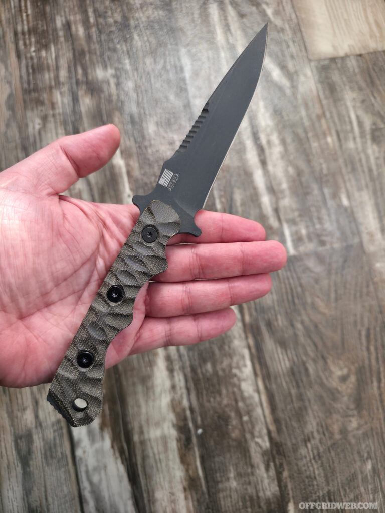 Gahagan Customs Warrior edge in hand