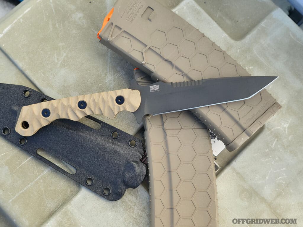 Gahagan Customs tactical knife with gear