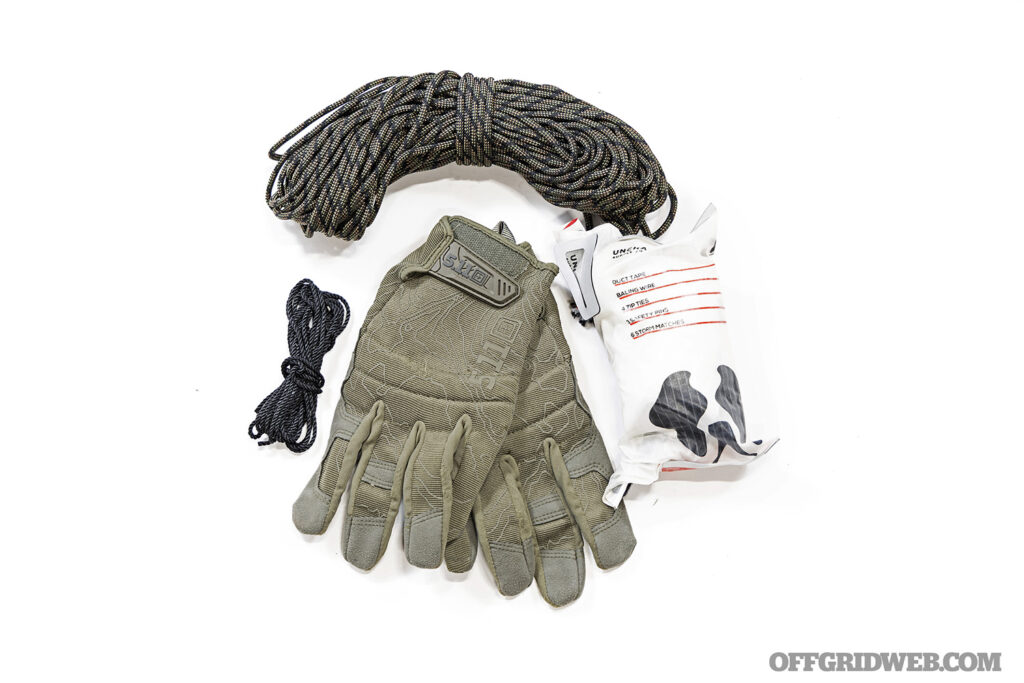 gloves and cordage