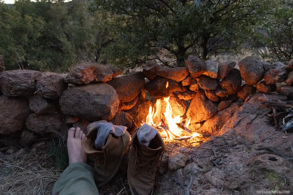 patricks fire during solo desert survival night