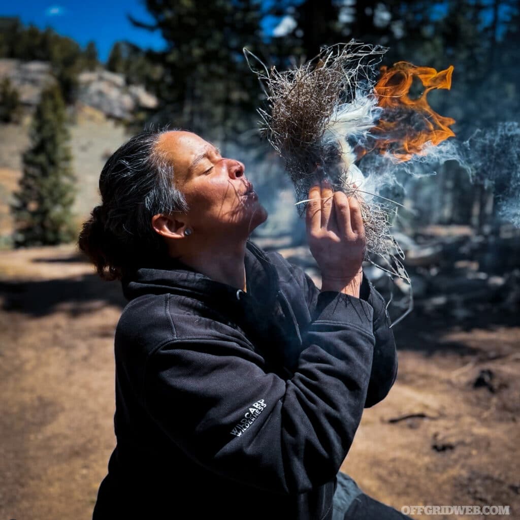 Jcks Genega starting a fire