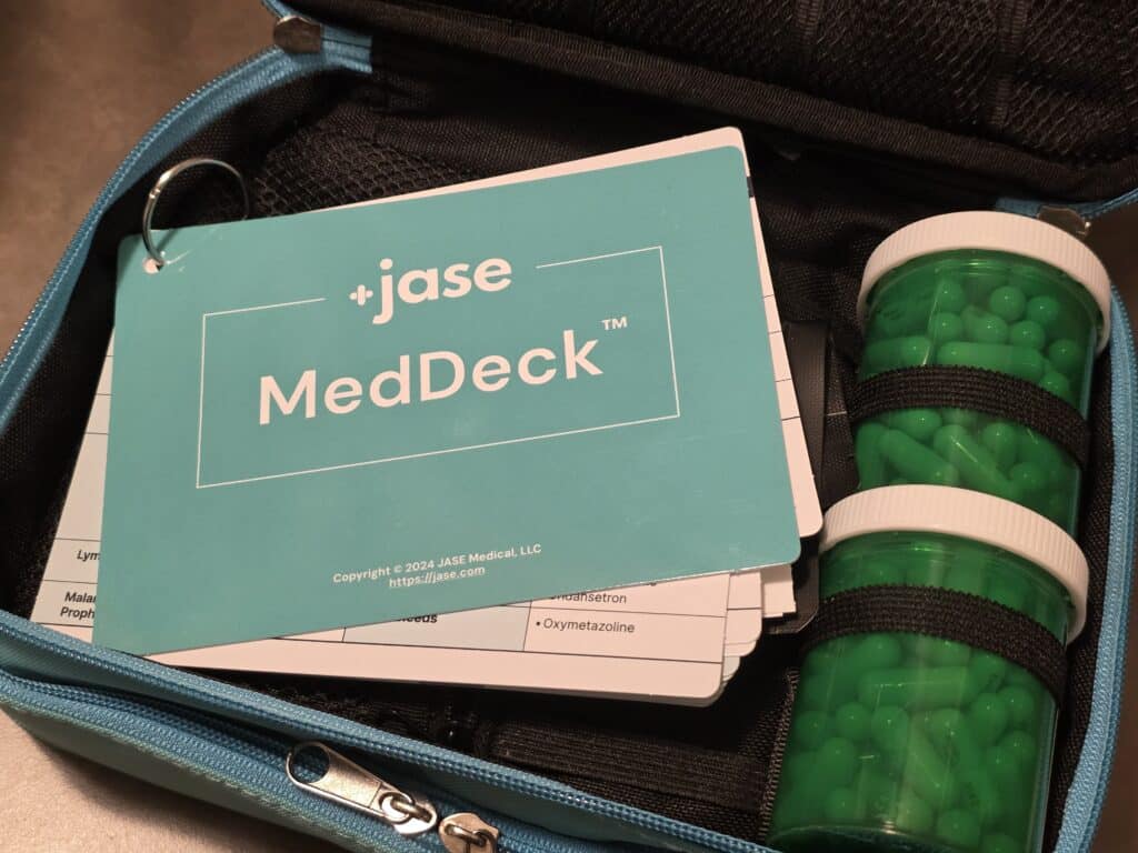 Jase Case Interior with med deck and medication
