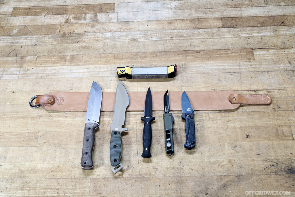 gear inspection knives and tools