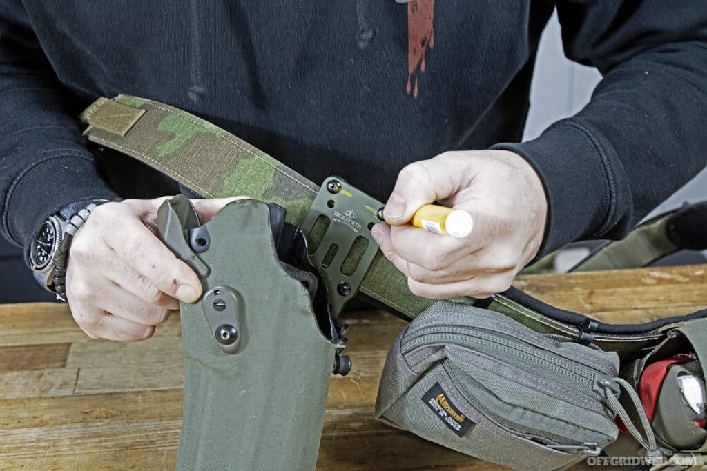 Gear inspection gun belt