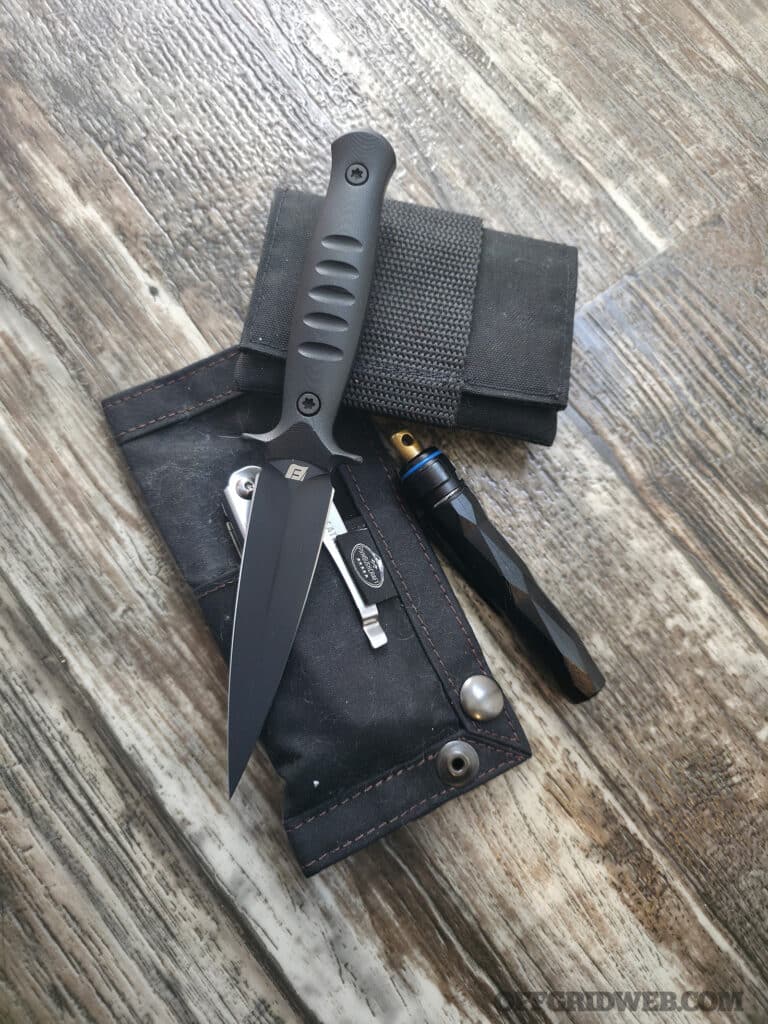 commando dagger with EDC gear