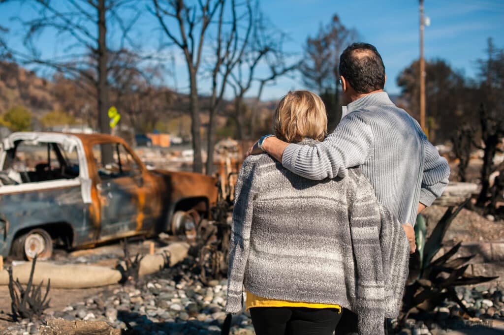 image of a couple after a crisis