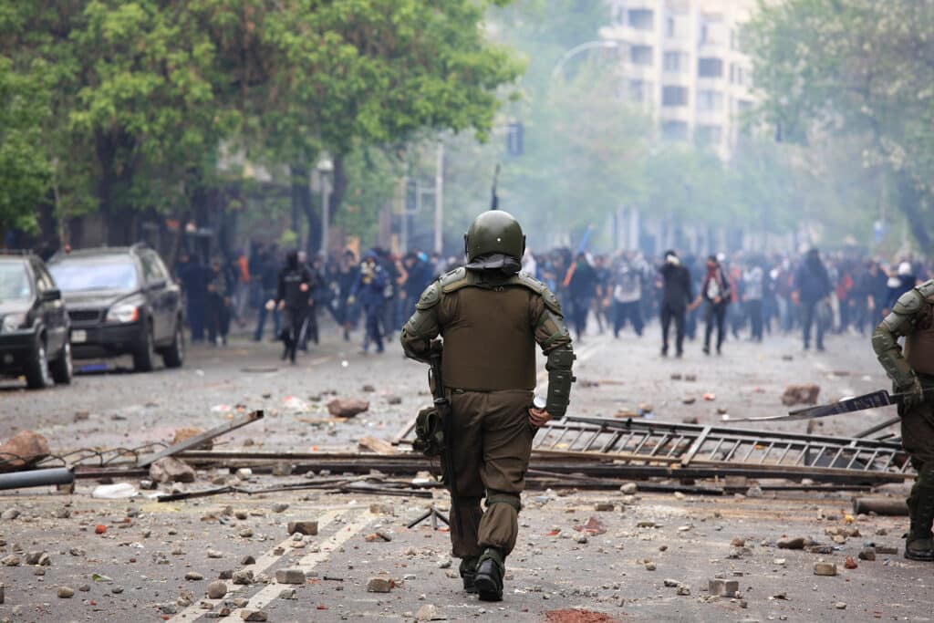police during civil unrest