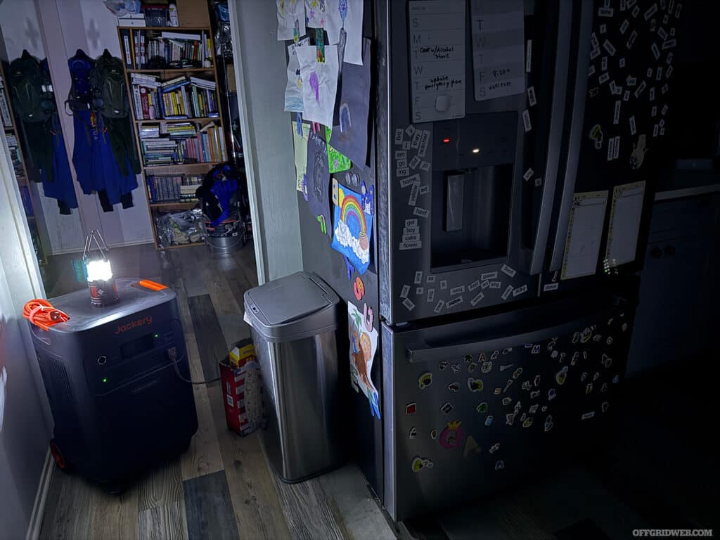 dark room in a power outage