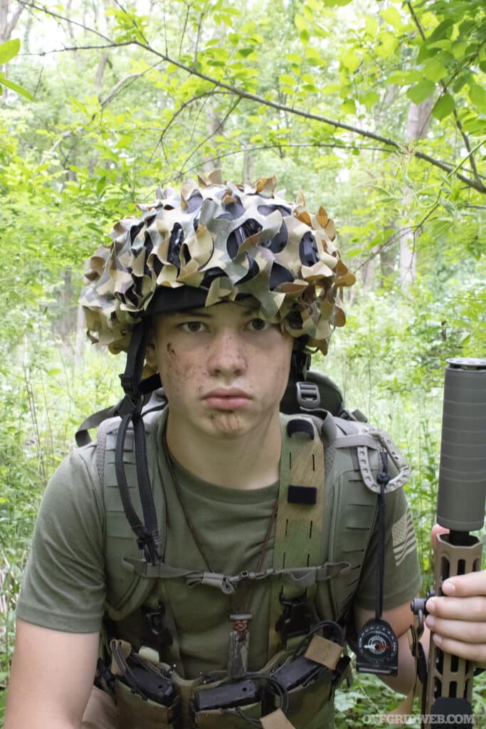 boy in tactical gear