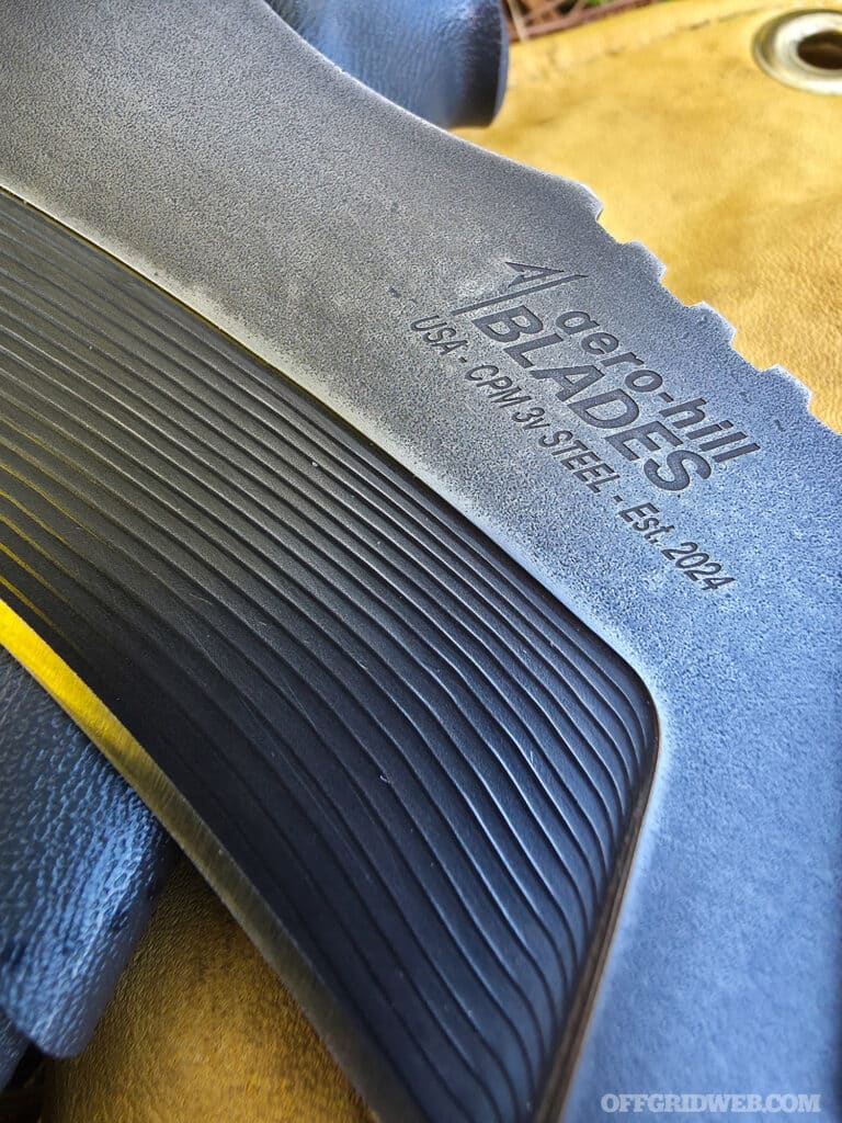 detail of the aero hill blades camp fireside blade